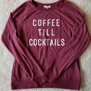 ☕Coffee till Cocktails sweater🍸